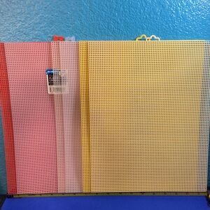 6X! EUC Vintage 7 Mesh Plastic Canvas 10 1/2” x 13 1/2” Sheet